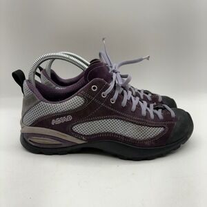 Asolo Womens Suede Mesh Vibram Sole Hiking Shoes Trail Sneakers Size 39 US 8-8.5